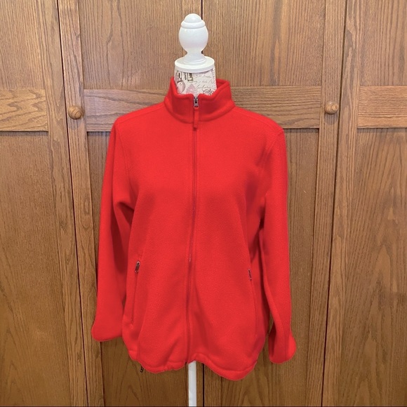 Red Polartec Fleece Jacket 
